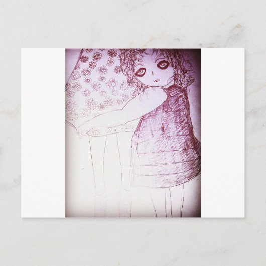 リリーは小さな女の子 ポストカード (正面)
