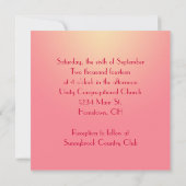 リリーウェディング招待 招待状 (裏面)