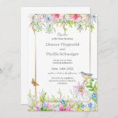 リリーウォータースカラー結婚式招待状 招待状 (正面/裏面)