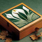 リリーウォールデコールアールヌーボーアールデコセラミックタイル タイル