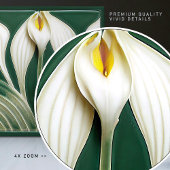 リリーウォールデコールアールヌーボーアールデコセラミックタイル タイル