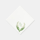 リリーエレガントオブザバレーカスタムブライダルシャワー スタンダードカクテルナプキン (角)