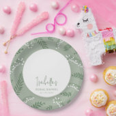 リリーエレガントオブザバレーガーデンブライダルシャワー ペーパープレート (パーティー)