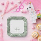 リリーエレガントオブザバレーガーデンブライダルシャワー ペーパープレート (パーティー)