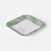 リリーエレガントオブザバレーガーデンブライダルシャワー ペーパープレート (傾斜あり)