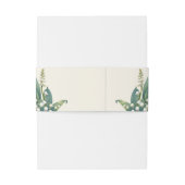 リリーエレガント・オブ・ザ・バレー・フローラ結婚ズ 招待状ベリーバンド (裏面例)