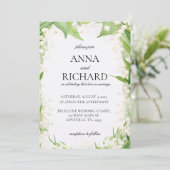 リリーオブザバレーウォーターカラーパステル結婚ズ 招待状 (スタンド正面)