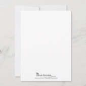 リリーオブザバレーオンベージュ色結婚式招待状 招待状 (裏面)