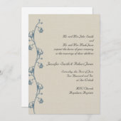 リリーオブザバレーオンベージュ色結婚式招待状 招待状 (正面/裏面)