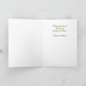 リリーオブザバレーガーデン蝶悔やみや弔慰 カード (内部)