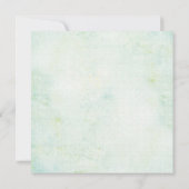 リリーオブザバレーグリーンフローラブライダルシャワー 招待状 (裏面)