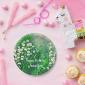 リリーオブザバレーパーソナライズされた紙プレート ペーパープレート (パーティー)