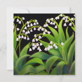 リリーオブザバレーフローラブライダルシャワー招待状 招待状 (裏面)