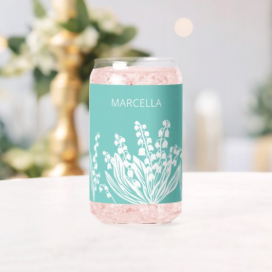 リリーオブザバレーフローラ名前をカスタムする ガラス缶 (インサイチュ (ウェディング))