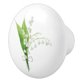 リリーオブザバレーフローラ家具 セラミックノブ (右)