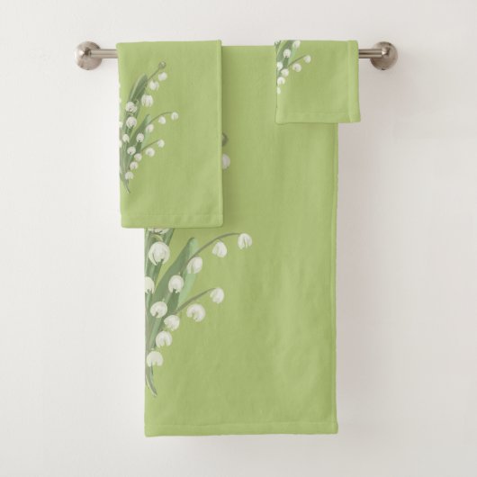 リリーオブザバレーブーケフローラカスタムカラー バスタオルセット (インサイチュ)
