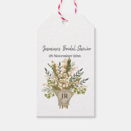 リリーオブザバレーブーケブライダルシャワー ギフトタグ
