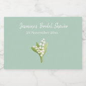 リリーオブザバレーブーケブライダルシャワー フードラベル (シングルラベル)