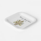 リリーオブザバレーブーケブライダルシャワー ペーパープレート (傾斜あり)