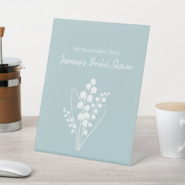 リリーオブザバレーブーケブライダルシャワー 台座サイン