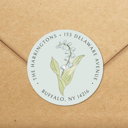 リリーオブザバレーメイセージフローラ差出人住所 ラウンドシール