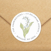 リリーオブザバレーメイフローラ差出人住所 ラウンドシール