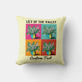 リリーオブザバレーメイ誕生月花カラフル クッション