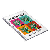 リリーオブザバレーメイ誕生月花庭師 ノートブック (右側)