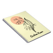 リリーオブザバレーメイ誕生月花 ノートブック (右側)