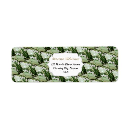 リリーオブザバレー差出人住所 ラベル (正面)