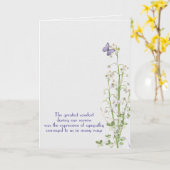 リリーオブザバレー悔やみや弔慰サンキューユー カード (黄色い花)