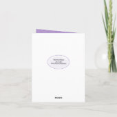 リリーオブザバレー悔やみや弔慰ユー カード (裏面)