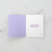 リリーオブザバレー悔やみや弔慰ユー カード (内部)