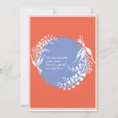 リリーオブザバレー春パーティの招待状 招待状 (裏面)