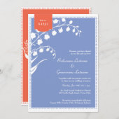 リリーオブザバレー春パーティの招待状 招待状 (正面/裏面)