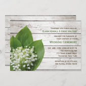 リリーオブザバレー結婚式招待状バーンドボード 招待状 (正面/裏面)