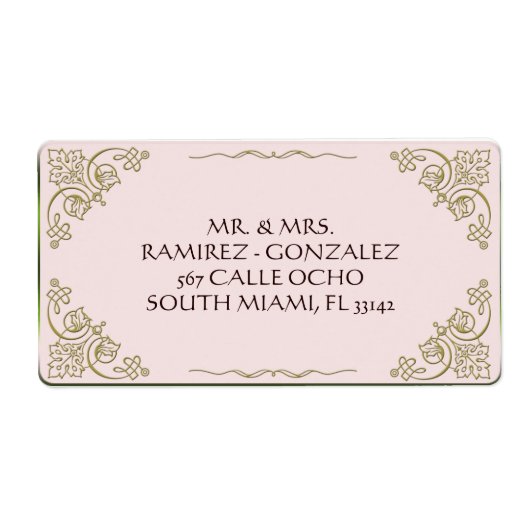 リリーオブザバレー – 住所 シール 空白の (正面)