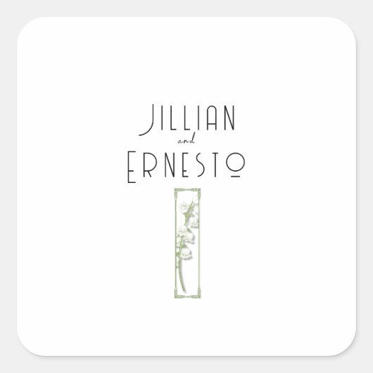 リリーオブバレーコレクション || ホワイトカスタム スクエアシール (正面)