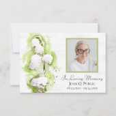 リリーオブバレーフラワーズ葬儀記念悔やみや弔慰 サンキューカード (正面)