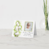 リリーオブバレーフラワーズ葬儀記念悔やみや弔慰 サンキューカード (正面)