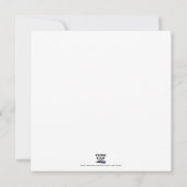 リリーカラフルフローラスカルゴシック挨拶 カード (裏面)