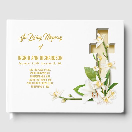 リリークロス聖なる書物、 経典メモリアル ゲストブック (正面)