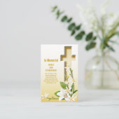 リリークロス聖なる書物、 経典写真葬儀記念館 名刺 (スタンド正面)