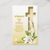 リリークロス聖なる書物、 経典写真葬儀記念館 名刺 (正面)