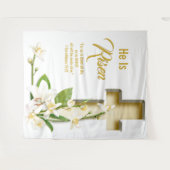 リリークロス聖書イースター教会背景 タペストリー (正面(横))