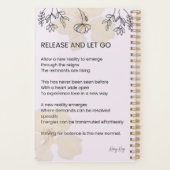 リリースと手放す – 自己愛の詩 プランナー手帳 (裏面)