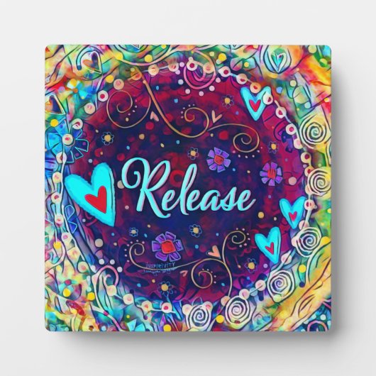 リリースハートフローラ感動的イーゼル フォトプラーク (正面)