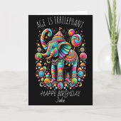 リリース前の誕生日がジェイクを願う サンキューカード (正面)