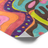 「リリース」オリジナル抽象芸術 ポスター (角)