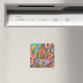 「リリース」抽象芸術冷蔵庫アート マグネット (インサイチュ (食洗機))